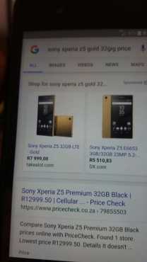 Sony Xperia Z5 gold edition