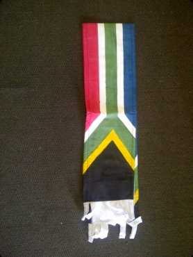 south African flag fleece scarf