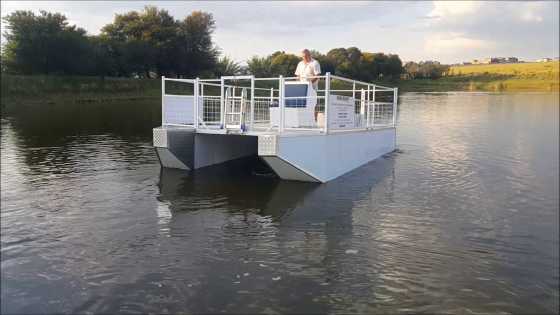 Spaceship BargePontoon Folding Boat