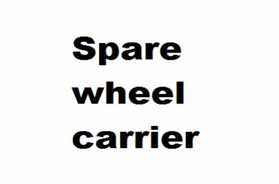 Spare wheel carrier