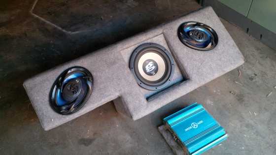 speakers in box