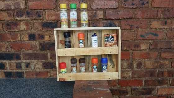 spice rack for kitchen or braai area