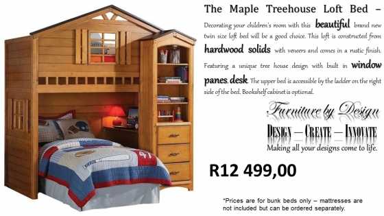 Spoil the kids with a brand new bunk bed or Loft bed.