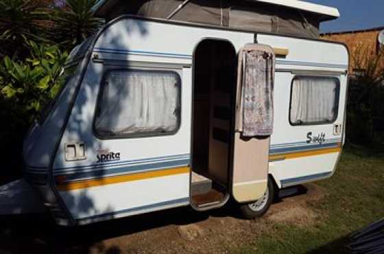 Sprite Swift 1992 with tent and rally tent