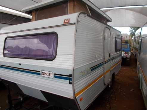 sprite swift with rally tent and big fridge and freezer in excellent condition must be seen