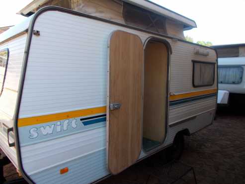 sprite swift with rally tent and gas fridge in excellent condition must be seen