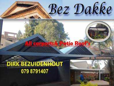 Staal dakke Steel ports carports afdakke