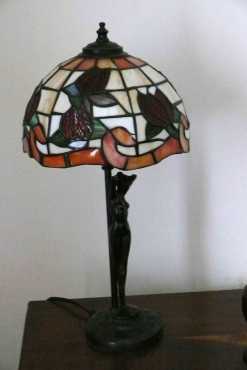 Stained Lead glass study lamp