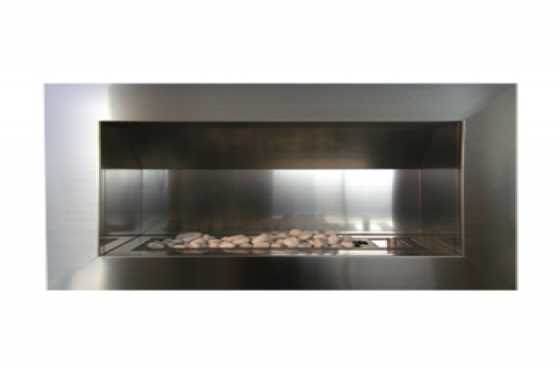 Stainless Steel Flue-less Gas Fireplace