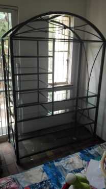 Steel and Glass wall  display unit