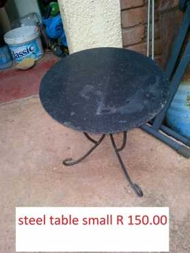 Steel side table  put anywhere