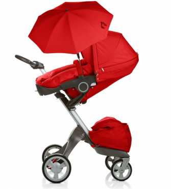 Stokke Xplory Red Standard Single Seat Stroller