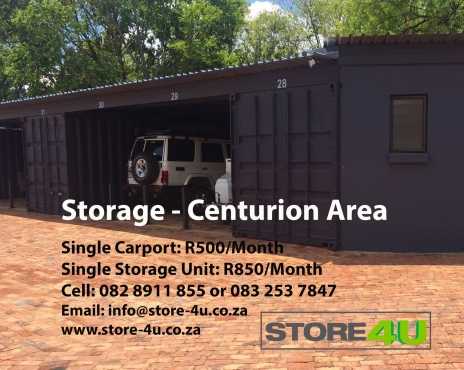 STORAGE - CENTURION AREA