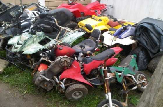 STRIPPING QUADBIKE PARTS 50CC150CCCLIVES BIKES