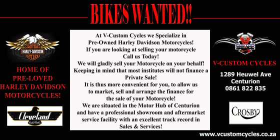 Struggeling to Sell Your Harley... Let Us Do it For You