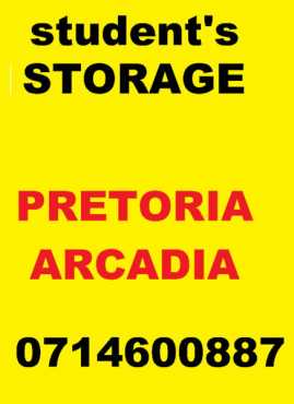 Student Storage. December in Pretoria from R600 , 0714600887