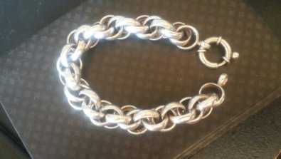 STUNNING HANDMADE SILVER BELCHER BRACELET 34.2G