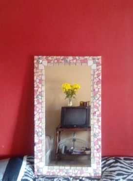 Stunning mosaic framed mirror