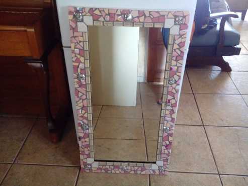 Stunning mosaic framed mirror