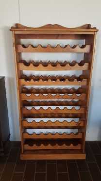 Stunning Oregon Pine Wine Rack