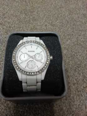 Stunning white Fossil Watch