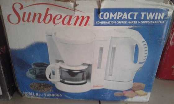 Sunbeam compact twin coffee set