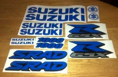 Suzuki GSXR SRAD decals graphics sticker sets