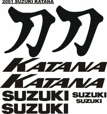 Suzuki Katana decals stickers graphics kits