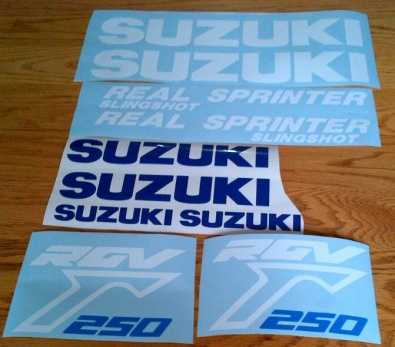 Suzuki RGV 250 VJ21 decals stickers graphics