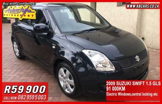 Suzuki Swift 1.5 GLS 2009 model 91000km central locking, electric windows, power steering, aircon,