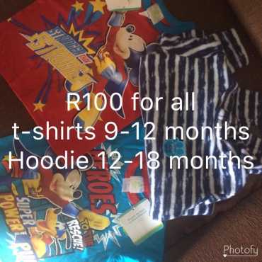 T Shirts and hoodies