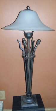 Table Lamp with glass shade