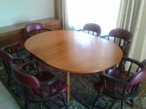 Table with six chairs