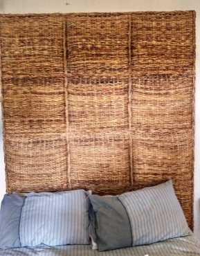 Tall Rattan Headboard