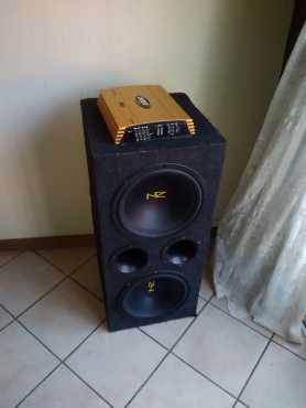 Targa amp  Two subs and two 69 speakers for sale