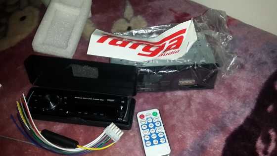 Targa car radio. Media player. Plays USB and sd card