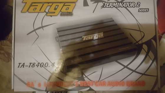 Targa terminator 4 channel amp 8400w for sale R1000