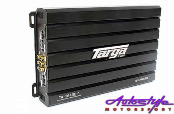 Targa Terminator2 Series 6400w 4ch Amplifier