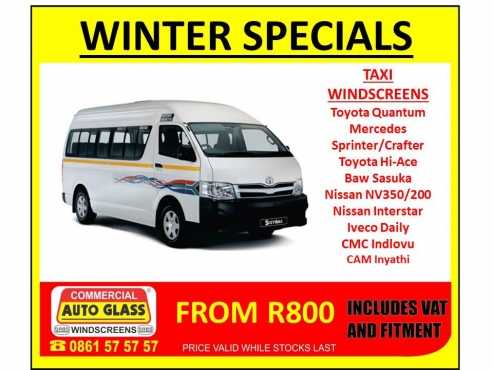 Taxi windscreen special