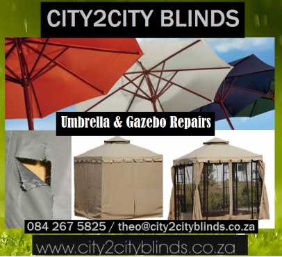 Tent Repairs, Gazebo panels, Umbrella recovering, Custom made Canvas Covers