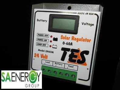 TES SOLAR REGULATORS 24V 60AMP