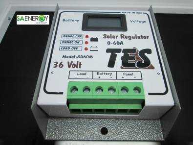 TES SOLAR REGULATORS 36V 60AMP