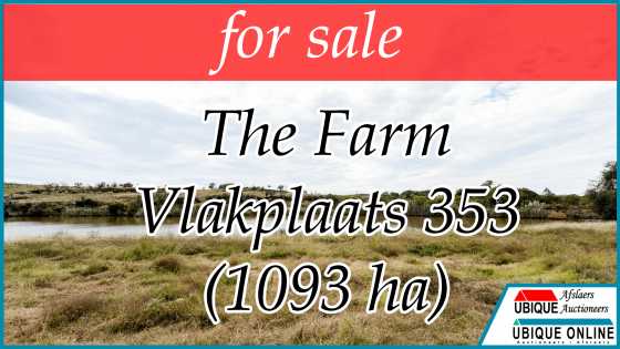 The Farm Vlakplaats 353 - Measuring 1093.6157 ha