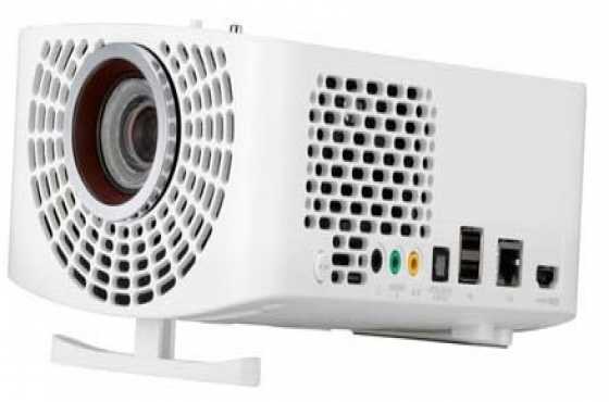 The LG Minibeam PF1500G Full HD Portable Smart LED Projector  Free 180 x 180 Screen