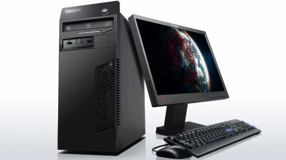 ThinkCentre M72e (Tower Form Factor) -Usb-Lan Intel corei3-2.40ghz-4gig-320gig hdd-DVD rw-20quot led le