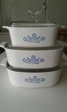 Three Ovenwear Casseroles with Lids. Price reduced,