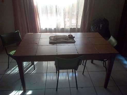 Tiled dining room table