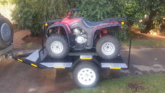 Tipping Top Quad Trailer amp Jonway 250cc Quad