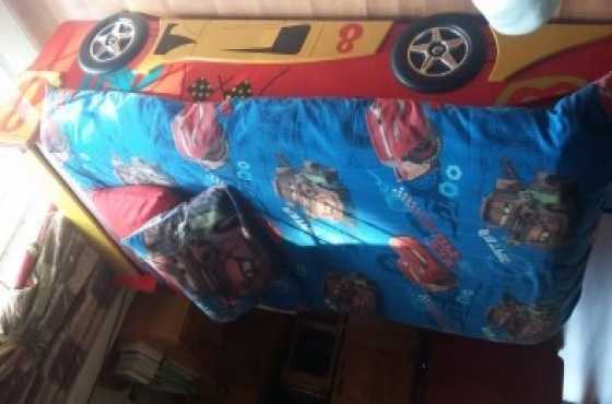 Toddlers Red Mokki Ferrari racing car bed