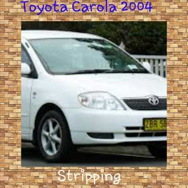 toyota carola 2004 spares call us